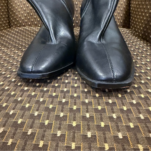 Eloquii Lola Black Faux Leather Heeled Booties, size 13W - Picture 7 of 9